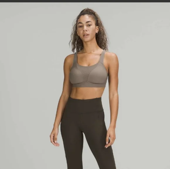 Lululemon Run Times Bra Bundle Of 2 Size 36D Mulled Wine Rover Grey LW2CQLS GUC - Picture 6 of 14